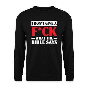 Agnosticisme Athéisme Anti-Religion Agnostique Diable - Sweat-shirt Unisexe - noir - Devant - Alina (178cm) & Michal (187cm)