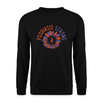 Psoriasis Starke Hautkrankheit Psoriasis Bewusstsein - Unisex Pullover - Schwarz - Vorne - Alina (178cm) & Michal (187cm)