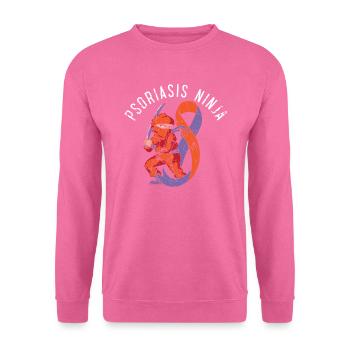 Psoriasis Ninja Hautkrankheit Psoriasis Bewusstsein - Unisex Pullover - Pink - Vorne