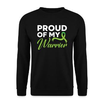 Fier de mon lymphome non hodgkinien guerrier - Sweat-shirt Unisexe - noir - Devant - Alina (178cm) & Michal (187cm)