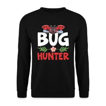 Bug Hunter Entomology Insect Catching Ladybug - Unisex Sweatshirt - black - Front - Alina (178cm) & Michal (187cm)