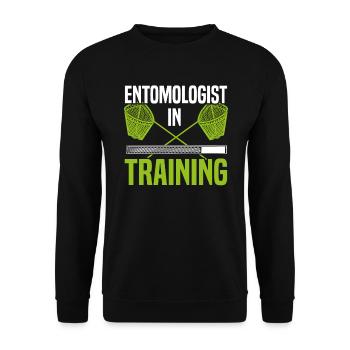 Entomologist In Training Bug Hunter Ladybug - Unisex Sweatshirt - black - Front - Alina (178cm) & Michal (187cm)