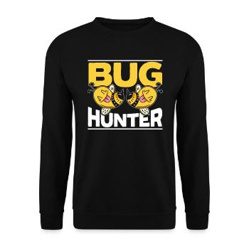 Bug Hunter Entomology Insect Catching Ladybug - Unisex Sweatshirt - black - Front - Alina (178cm) & Michal (187cm)