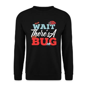 Wait There's A Bug Entomology Insect Ladybug - Unisex Sweatshirt - black - Front - Alina (178cm) & Michal (187cm)
