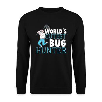 World's Cutest Bug Hunter Insect Catching Ladybug - Unisex Sweatshirt - black - Front - Alina (178cm) & Michal (187cm)
