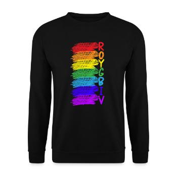 Roygbiv Art Teacher Artist Painter Painting - Unisex Sweatshirt - black - Front - Alina (178cm) & Michal (187cm)