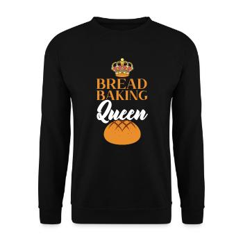 Brot Making Queen Baking Baker Bake Bakery Brot - Unisex Pullover - Schwarz - Vorne - Alina (178cm) & Michal (187cm)