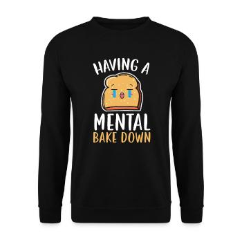 Avoir un mental cuire le pain amateur boulanger boulanger - Sweat-shirt Unisexe - noir - Devant - Alina (178cm) & Michal (187cm)