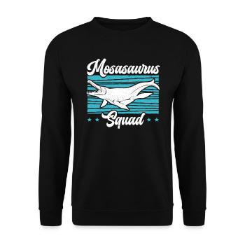 Mosasaurus Squad Dino Paléontologue Dinosaure - Sweat-shirt Unisexe - noir - Devant - Alina (178cm) & Michal (187cm)