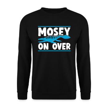 Mosey On Over Mosasaurus Paléontologue Dinosaure - Sweat-shirt Unisexe - noir - Devant - Alina (178cm) & Michal (187cm)
