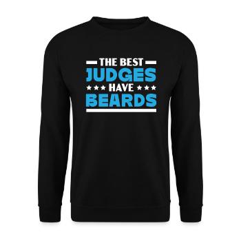 The Best Judges Have Beards Judge Lawyer Justice - Unisex Sweatshirt - black - Front - Alina (178cm) & Michal (187cm)