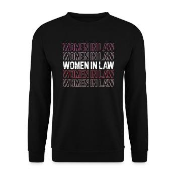 Women In Law Anwalt Paralegal Justice Anwalt - Unisex Pullover - Schwarz - Vorne - Alina (178cm) & Michal (187cm)