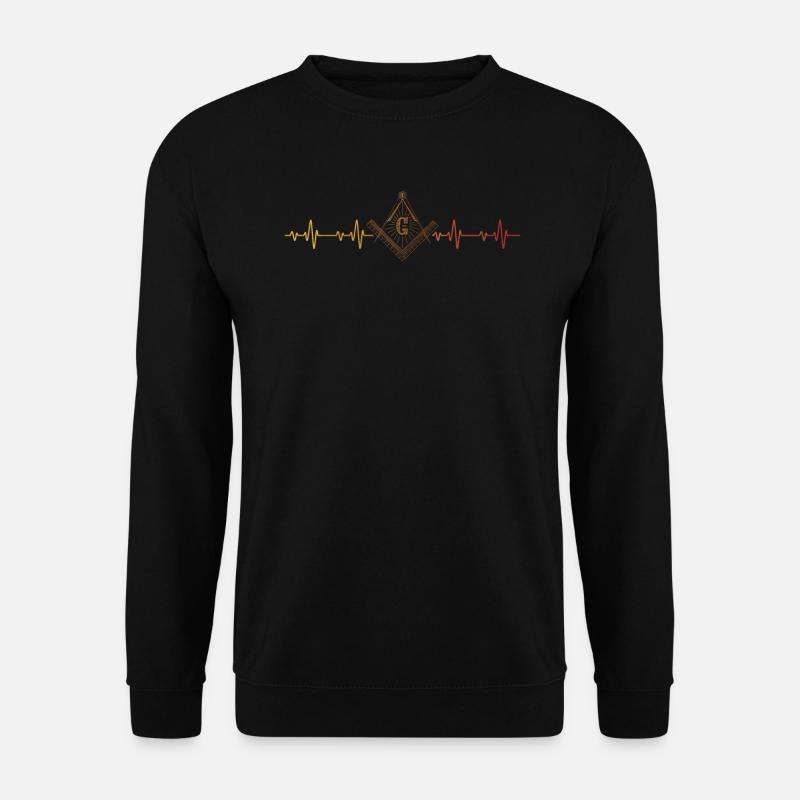 Freemason Fraternal Freemasonry Square Compass - Unisex Sweatshirt - black