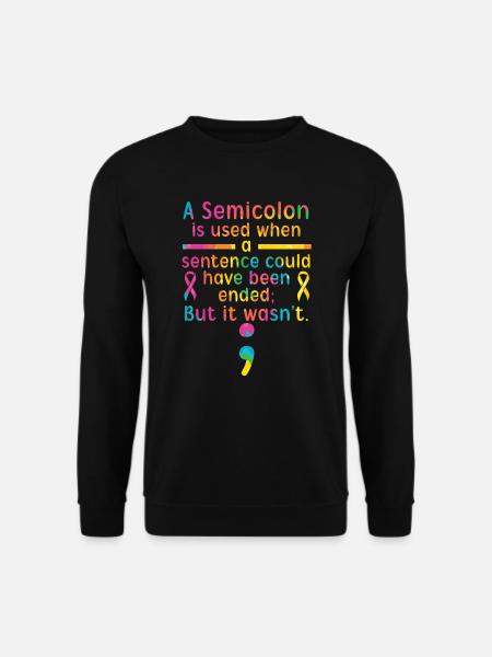 Suicide Prevention Awareness Mental Health - Unisex Sweatshirt - black