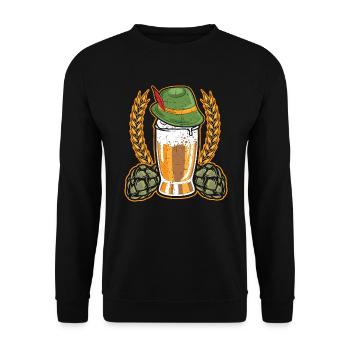 Festival allemand de la bière Allemagne - Sweat-shirt Unisexe - noir - Devant - Alina (178cm) & Michal (187cm)