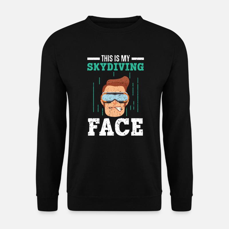 Mein Fallschirmspringer Fallschirmspringer - Unisex Pullover - Schwarz