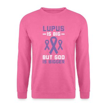 Lupus Bewusstsein Purple Ribbon Autoimmunkrankheit - Unisex Pullover - Pink - Vorne