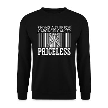 Finden Sie eine Heilung für das Bewusstsein für krebserregenden Krebs - Unisex Pullover - Schwarz - Vorne - Alina (178cm) & Michal (187cm)