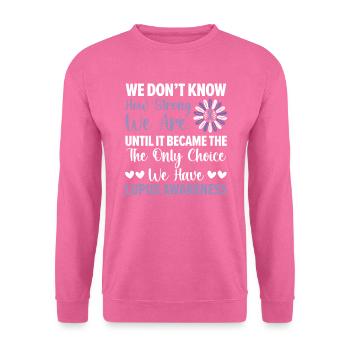 Lupus Bewusstsein Purple Ribbon Autoimmunkrankheit - Unisex Pullover - Pink - Vorne