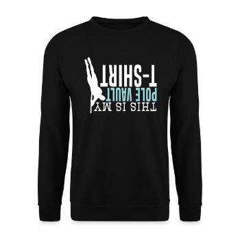Stabhochspringer Stabhochspringer Das ist mein Stabhochsprung - Unisex Pullover - Schwarz - Vorne - Alina (178cm) & Michal (187cm)