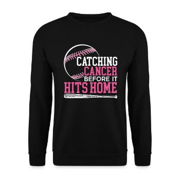 Attraper le cancer avant qu’il ne frappe le cancer du sein à la maison - Sweat-shirt Unisexe - noir - Devant - Alina (178cm) & Michal (187cm)