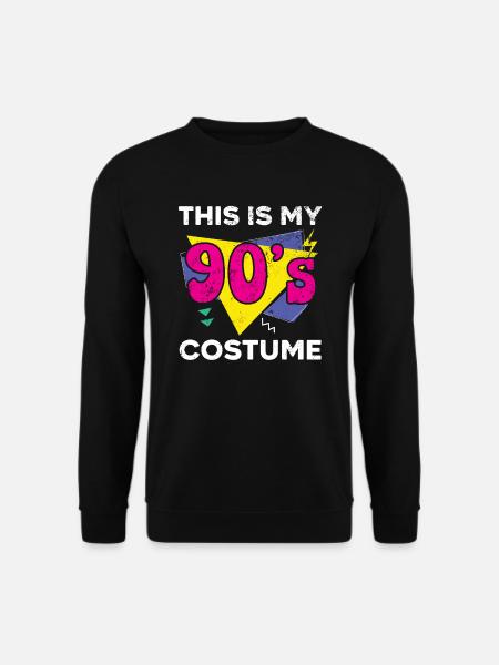 90er Jahre Vibe 1990 Vintage Neunziger Das sind meine 90er - Unisex Pullover - Schwarz