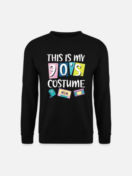 90er Jahre Vibe 1990 Vintage Neunziger Das sind meine 90er - Unisex Pullover - Schwarz