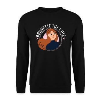 Brunette jusqu’à ce que je teigne les cheveux bruns Mode Blonde - Sweat-shirt Unisexe - noir - Devant - Alina (178cm) & Michal (187cm)