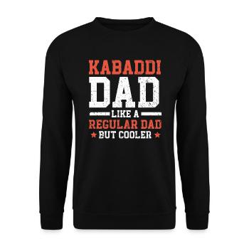 Kabaddi Dad Indian Team Sport Raider Fathers Day - Unisex Sweatshirt - black - Front - Alina (178cm) & Michal (187cm)