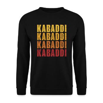 Retro Kabaddi Indian Game Team Sport Raider - Unisex Sweatshirt - black - Front - Alina (178cm) & Michal (187cm)