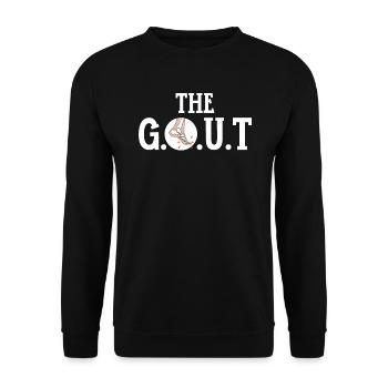 Gout Warrior Podagra Gout Awareness Arthritis - Unisex Sweatshirt - black - Front - Alina (178cm) & Michal (187cm)