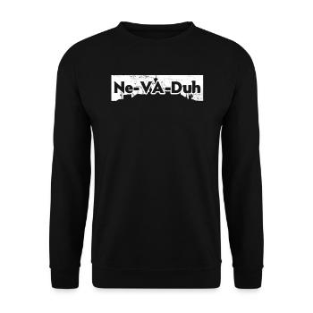 Ne-Va-Duh Nevada USA Amerika Nevadaner - Unisex Pullover - Schwarz - Vorne - Alina (178cm) & Michal (187cm)
