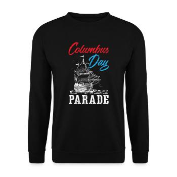 Columbus Day Parade Christopher Columbus Navigator - Unisex Sweatshirt - black - Front - Alina (178cm) & Michal (187cm)