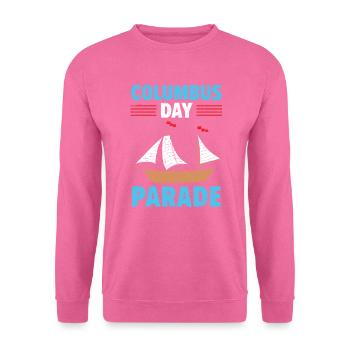 Columbus Day Parade Christophe Colomb Navigateur - Sweat-shirt Unisexe - rose - Devant