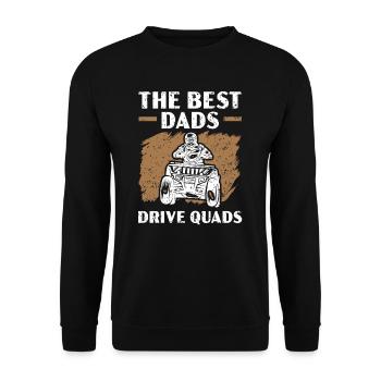 The Best Dads Drive Quads ATV Daddy Offroading - Unisex Sweatshirt - black - Front - Alina (178cm) & Michal (187cm)