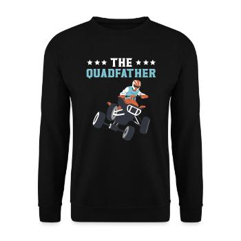 The Quadfather ATV Offroading Offroad Fathers Day - Unisex Sweatshirt - black - Front - Alina (178cm) & Michal (187cm)