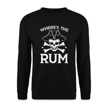 Où est the Rum Buccaneer Alcoholic Pirate Lover - Sweat-shirt Unisexe - noir - Devant - Alina (178cm) & Michal (187cm)