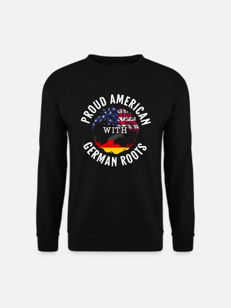 Proud American With A German Roots Von Steuben Day - Unisex Sweatshirt - black
