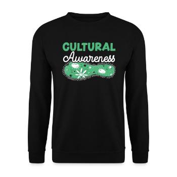 Cultural Awareness Science Microbiology Scientist - Unisex Sweatshirt - black - Front - Alina (178cm) & Michal (187cm)