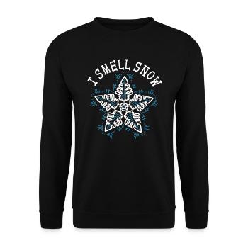 Snow Must Go On Ice Cold Snowy Winter Season - Unisex Sweatshirt - black - Front - Alina (178cm) & Michal (187cm)