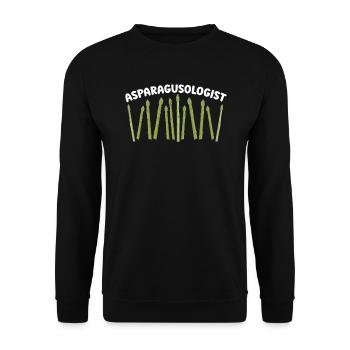 Spargelforscher Spargelliebhaber Veganes Gemüse - Unisex Pullover - Schwarz - Vorne - Alina (178cm) & Michal (187cm)