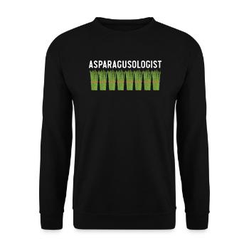 Spargelforscher Spargelliebhaber Veganes Gemüse - Unisex Pullover - Schwarz - Vorne - Alina (178cm) & Michal (187cm)