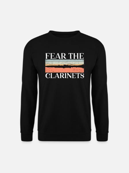 Fear Die Klarinetten Klarinettist Musikinstrument - Unisex Pullover - Schwarz