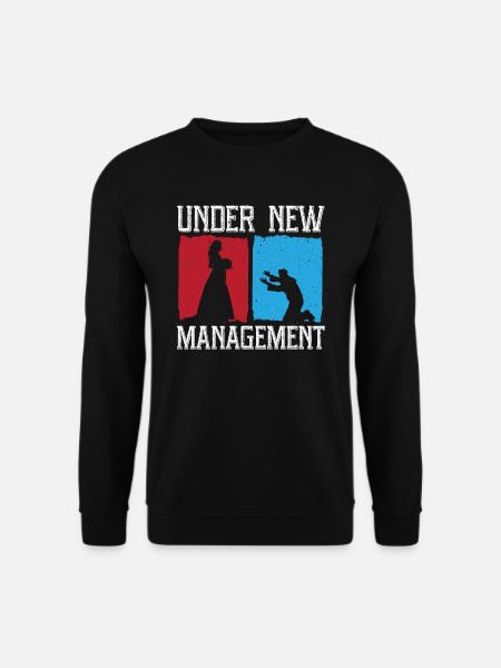 Unter neuer Leitung Bräutigam Hochzeits-Junggesellenabschied - Unisex Pullover - Schwarz