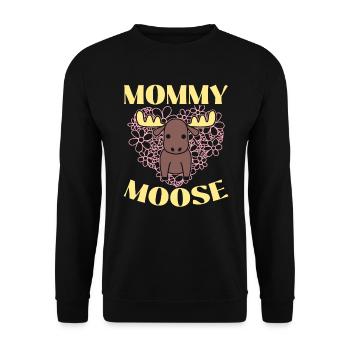 Maman Orignal Amant Alces Elk Deer Fête des Mères - Sweat-shirt Unisexe - noir - Devant - Alina (178cm) & Michal (187cm)