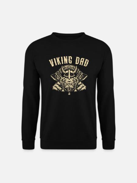 Viking Papa Fête des Pères Scandinave Viking Nordique - Sweat-shirt Unisexe - noir