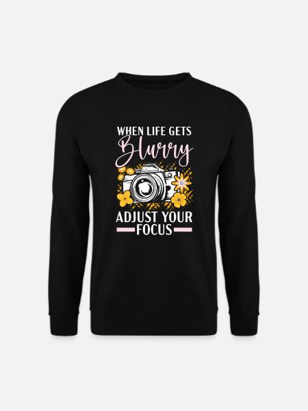 Fotografie Bildauflösung Fotograf - Unisex Pullover - Schwarz