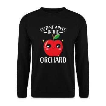 Apple Picking Squad Apple Fruit Lover Apple - Unisex Sweatshirt - black - Front - Alina (178cm) & Michal (187cm)