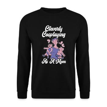 Cleverly Cosplaying As A Mom Cosplayer Cosplay - Unisex Sweatshirt - black - Front - Alina (178cm) & Michal (187cm)