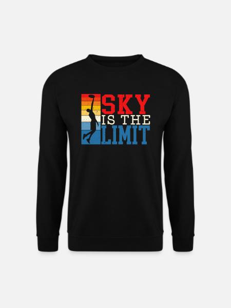 Sky Is The Limit Ultimate Frisbee Flying Disc - Unisex svetaripaita - musta